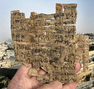 1200 BC Papyrus Egyptian Hieratic script in black ink