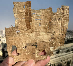 1200 BC Papyrus Egyptian Hieratic script in black ink, back of manuscript