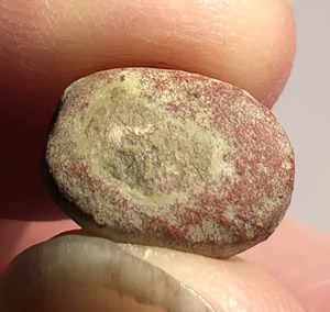 500 BC Red Stone Phoenician Seal  Backside