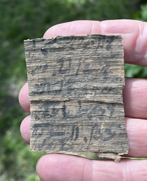 Papyrus fragment, Papyrus from the general time period of the Greeks and Hasmoneans 200 BC