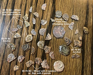 Widow's Mite, Lepta, Marcus Ambibulus 6-9 AD, Alexander Jannaeus 80-76 BC