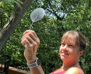 10-250 AD Roman Tinned Bronze Mirror with cast bronze handle   