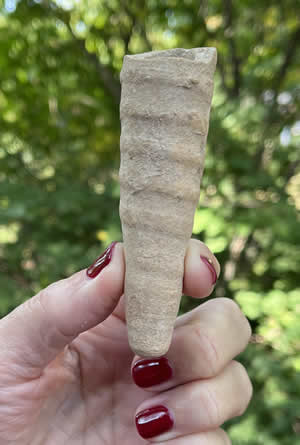 50 BC-50 AD base of a ceramic amphora jar used to transport Roman wine