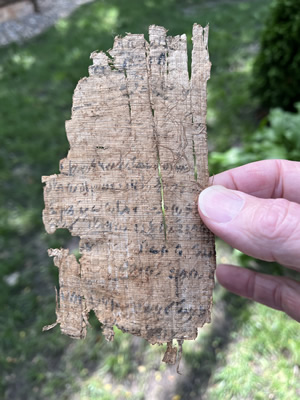 Papyrus from the general time the New Testament was being written and similar to what the NT letters were written on.