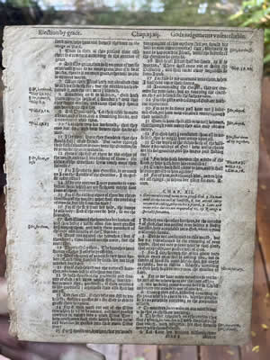 1611 AD &ndash; King James Bible Romans chapter 11-12