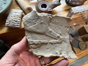 325-614 AD Avdat fragment from Persian destruction of Christian Byzantine community in 614 AD