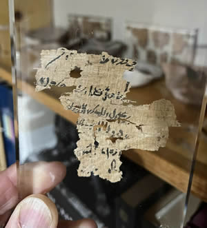 Papyri Fragment, Papyrus from around 100-300 AD similar to what the early church read and wrote.