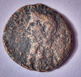 Coin of Claudius minted 41-54 AD