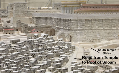 Southwest view of the temple mount wall