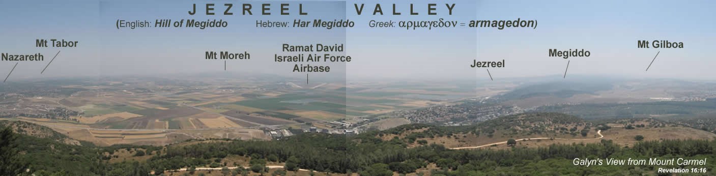 Jezreel Valley Labeled